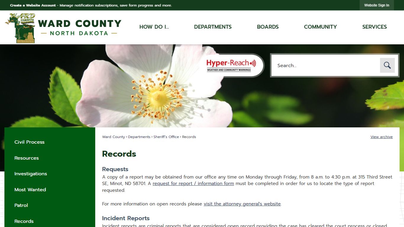 Records | Ward County, ND - Official Website